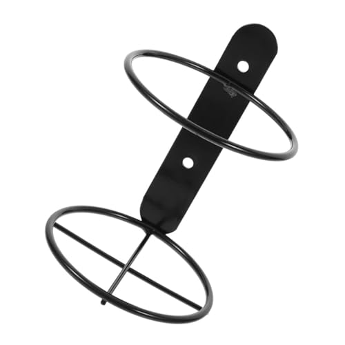 JEWEDECO Wandmontiertes Weinregal aus Metall Einzelner Flaschenhalter Platzsparend Robust und Langlebig für Küche Bar Wohnzimmer Stilvolle Weinflaschenaufbewahrung und Präsentation von JEWEDECO