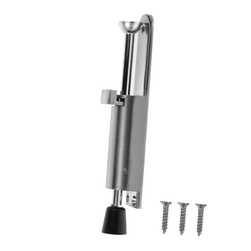 JEWEDECO Zinklegierung Türfeststeller mit Federhebel Robust Rutschfester Gummifuß Lautloser Türstopper Verstellbarer Ausziehbarer Kickstand für Schwere Türen Einfache Installation Langlebig von JEWEDECO
