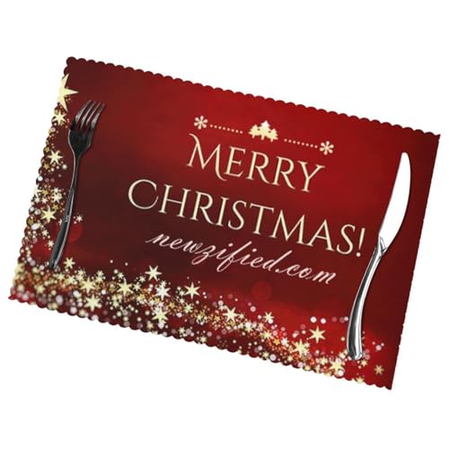 Frohe Weihnachten Druck Tischmatte Isoliert Platzset Langlebig Familie Und Bankett Tischdekoration Frohe Weihnachten Druck Tischmatte Isoliert Platzset Langlebig Familie Und Bankett Tischdekoration von JEWOSS