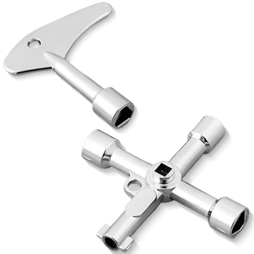JEYORZY 2PCS Universalschlüssel,6 Wege Multifunktionsschlüssel,Dreikantschlüssel, Schaltschrankschlüssel, 4 Kant Schlüssel, Utilities Schlüssel für Elektrische Wasser Gas Meter Box Schrank Schlüssel JEYORZY 2PCS Universalschlüssel,6 Wege Multifunktionsschlüssel,Dreikantschlüssel, Schaltschrankschlüssel, 4 Kant Schlüssel, Utilities Schlüssel für Elektrische Wasser Gas Meter Box Schrank Schlüssel von JEYORZY