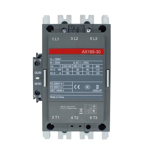 JEYPINDII 3-polige Schütze der AX-Serie 1NC&1NO 50HZ/60HZ 24V~440V 185A AX185-30-11(AX185-30-11 220V) von JEYPINDII