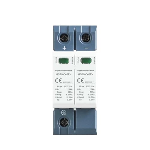 JEYPINDII GSP9 DC 2P 600V 1000V 20KA~40KA Überspannungsschutz T1+T2(2P 1000VDC) von JEYPINDII