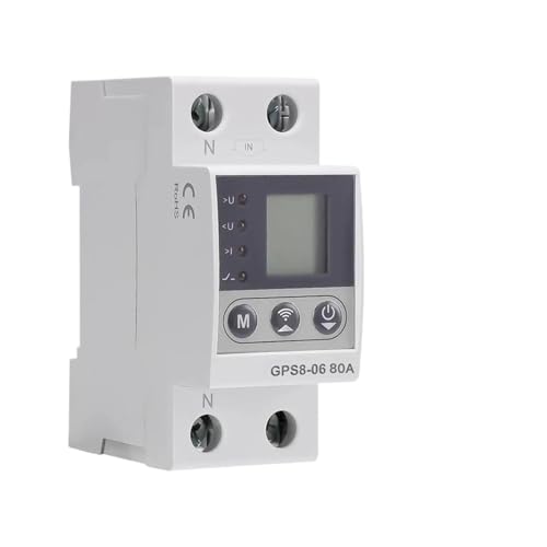 JEYPINDII KWh Messschalter Steuerstrom/Spannungsschutzgerät mit 40A 63A 220V Schutz(63A) von JEYPINDII
