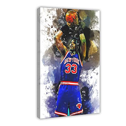 JEYUAN Bild Auf Leinwand Patrick Ewing Poster American Basketball 4 Leinwand Kunst Schlafzimmer Bild Drucke Büros Zimmer Dekor Geschenk 60x90cm Kein Rahmen JEYUAN Bild Auf Leinwand Patrick Ewing Poster American Basketball 4 Leinwand Kunst Schlafzimmer Bild Drucke Büros Zimmer Dekor Geschenk 60x90cm Kein Rahmen von JEYUAN