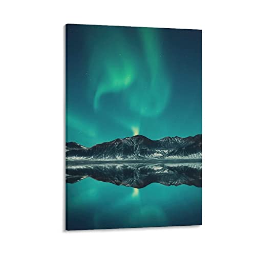 JEYUAN Bild Auf Leinwand Polarlichter Polarlichter Borealis Isländische Landschaft Nordisch Modern Dekoratives Wohnzimmer Poster 60x90cm Kein Rahmen JEYUAN Bild Auf Leinwand Polarlichter Polarlichter Borealis Isländische Landschaft Nordisch Modern Dekoratives Wohnzimmer Poster 60x90cm Kein Rahmen von JEYUAN