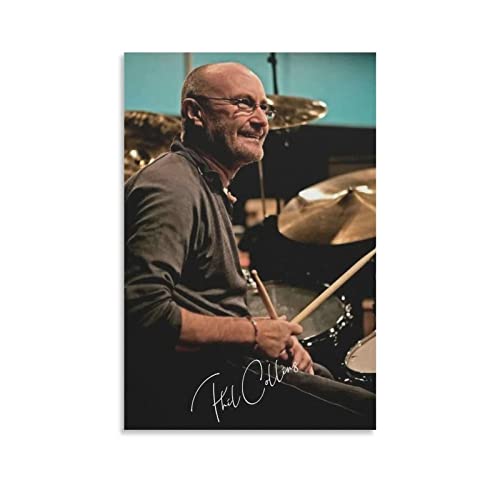 JEYUAN Foto Auf Leinwand 30 * 50cm Senza Cornice Phil Collins Poster Canvas Wall Art Room Immagini per Camera da letto Regali Decor von JEYUAN