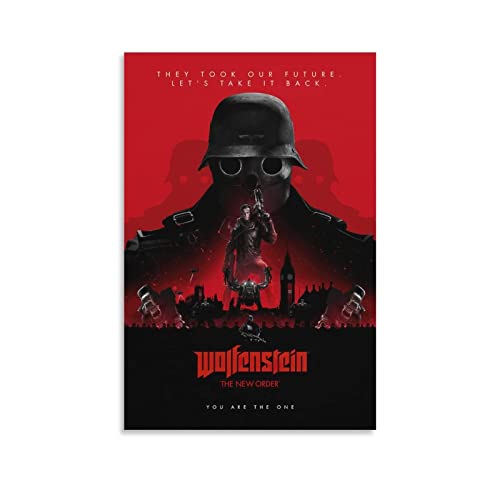 JEYUAN Foto Auf Leinwand 30 * 50cm Senza Cornice Wolfenstein Movie Canvas Art Posters for Room Estetica Cool Wall Decor Art Alternativa Hanging Painting JEYUAN Foto Auf Leinwand 30 * 50cm Senza Cornice Wolfenstein Movie Canvas Art Posters for Room Estetica Cool Wall Decor Art Alternativa Hanging Painting von JEYUAN