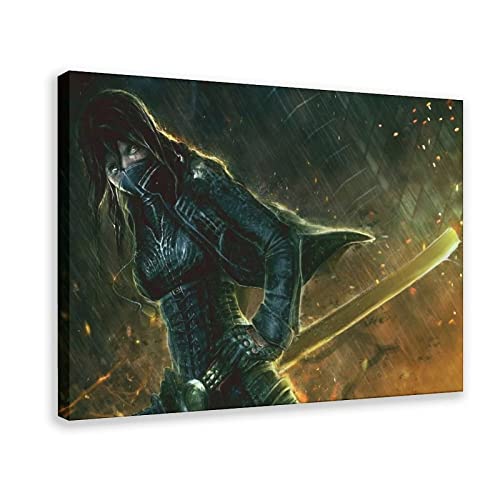 JEYUAN Kunstwerk Malerei Leinwanddrucke Fairy Tail Scarlet Erza Anime Poster Canvas Wall Art Pictures for Bedroom Wall Art Gifts Decor 60x90cm Senza Cornice von JEYUAN