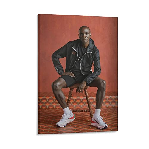 JEYUAN Leinwand Bilder Eliud Kipchoge Poster Foto personale Wall Art Hanging Camera da letto 60x90cm Senza Cornice von JEYUAN