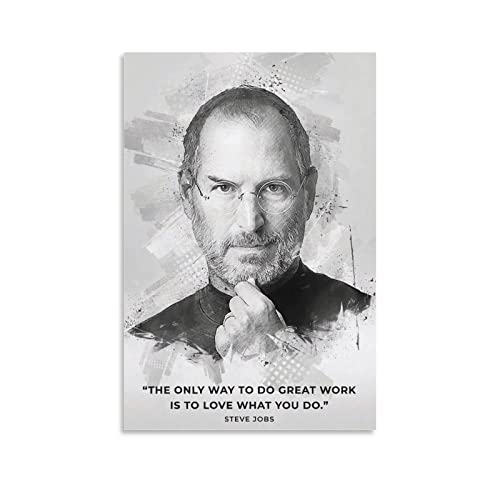 JEYUAN Leinwand Bilder Steve Jobs Tela decorativa Wall Art Soggiorno Poster Camera da letto 60x90cm Senza Cornice von JEYUAN