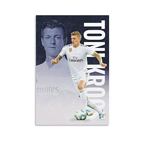 JEYUAN Leinwand Bilder Toni Kroos Toni Kroos Dekorative Leinwand Wandkunst Wohnzimmer Poster Schlafzimmer 60x90cm Kein Rahmen von JEYUAN