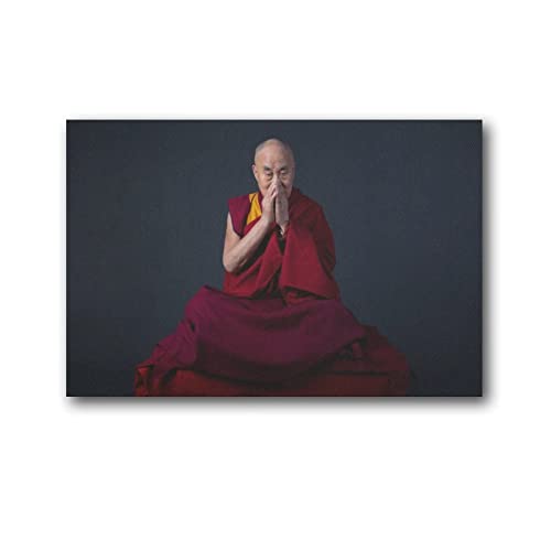 JEYUAN Poster und Drucke 60 * 90cm Senza Cornice Dalai Lama Photo Picture Poster Inspirational Citazioni motivazionali (1) Opere d'arte Poster Wall Art Gift Decor Home von JEYUAN