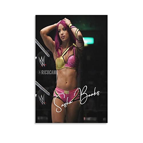 JEYUAN Poster und Drucke 60 * 90cm Senza Cornice Sasha Banks Poster e Wall Art Modern Family camera da letto Decor von JEYUAN