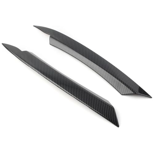JFENGNB 2 Stück Auto Scheinwerfer Augenbraue für VW Passa B7 2010-2014, ABS Frontscheinwerfer Augenbrauen Augenlider Abdeckung Trim Exterieur Zubehör von JFENGNB