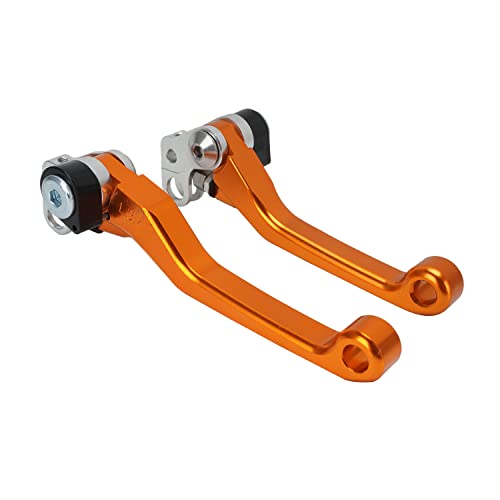 JFG RACING Motorradbremshebelkupplungshebel Aluminiumlegierung einstellbarer Kupplungsbremshebel für Sur Ron Light Bee S/X Segway x160/x260 TALARIA STING-orange von JFG RACING