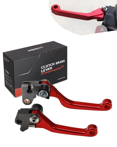 Kupplungshebel Bremshebel Motorrad,Billet Pivot Faltbare Kupplung Bremshebel für CR80R CR85R 98-07 CRF150R 07-25 CR125R CR250R 92-03 CRF450R 02-03 XR650R 00-06 Rot Kupplungshebel Bremshebel Motorrad,Billet Pivot Faltbare Kupplung Bremshebel für CR80R CR85R 98-07 CRF150R 07-25 CR125R CR250R 92-03 CRF450R 02-03 XR650R 00-06 Rot von JFG RACING