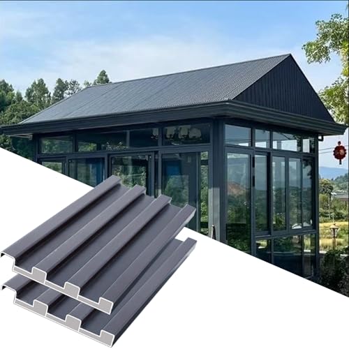 Dachplatten, 1 2 5 Stück Wellblech-Dachplatten, Allwetter-Dachverkleidung, winddichte Platte, anpassbar(2pcs,L 1.3m/4.3ft) von JFGCTYHXY