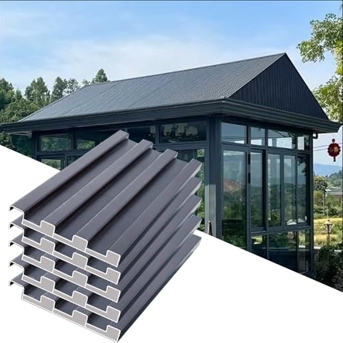 Dachplatten, 1 2 5 Stück Wellblech-Dachplatten, Allwetter-Dachverkleidung, winddichte Platte, anpassbar(5pcs,L 1.3m/4.3ft) von JFGCTYHXY