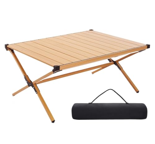 JFGCTYHXY Camping-Klapptisch, Klapptisch Outdoor-Tisch Faltbarer Tragbarer Camping-Klapptisch Aluminiumlegierungstisch Picknicktisch(89 * 70 * 43cm) von JFGCTYHXY