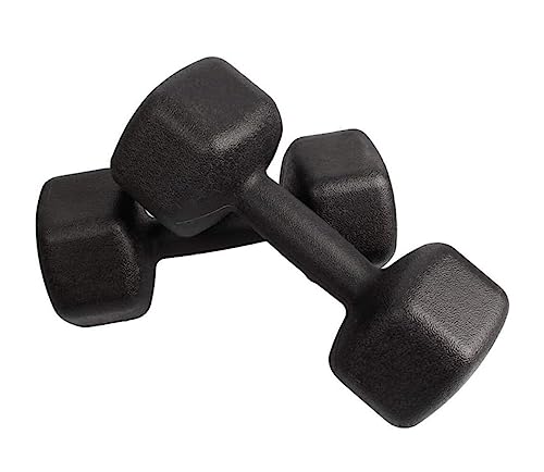 JFGCTYHXY Hanteln, Hanteln Set Gewichte 8 Paar Hantel Damen Fitness Home Yoga Gewichtsverlust Übung Sechseckige(Black,4kg (2kg*2)) von JFGCTYHXY
