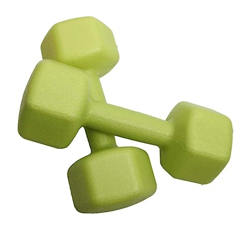 JFGCTYHXY Hanteln, Hanteln Set Gewichte 8 Paar Hantel Damen Fitness Home Yoga Gewichtsverlust Übung Sechseckige(Grün,6kg (3kg*2)) von JFGCTYHXY