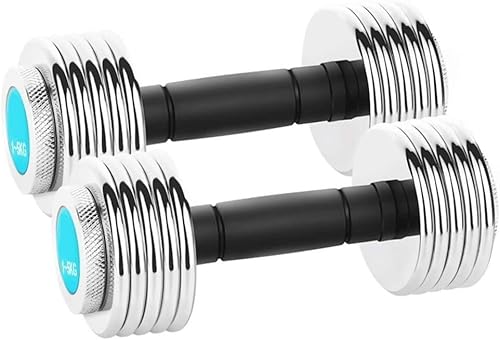 JFGCTYHXY Hanteln, Hantelset, Gewichteset, 1 Paar, galvanisierter Reiner Stahl, verstellbare Hanteln, weibliches, Herren-Heimfitnessgerät JFGCTYHXY Hanteln, Hantelset, Gewichteset, 1 Paar, galvanisierter Reiner Stahl, verstellbare Hanteln, weibliches, Herren-Heimfitnessgerät von JFGCTYHXY