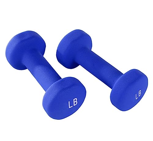 JFGCTYHXY Hanteln, Hantelset, Gewichteset, Heimhantel, Sportgerät, Trainingsgewichte for Rumpf- und Krafttraining, ergonomischer Komfortgriff(Blue,4LB(2LB*2)) von JFGCTYHXY
