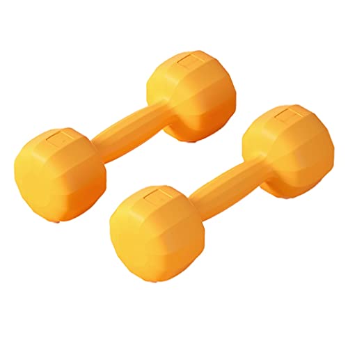 JFGCTYHXY Hanteln, Hantelset, Gewichtsset, Handgewicht, mit 2 Stück for Heim-Fitnessgeräte, Workouts, Krafttraining, freie Gewichte for Frauen(Yellow,3kg) von JFGCTYHXY