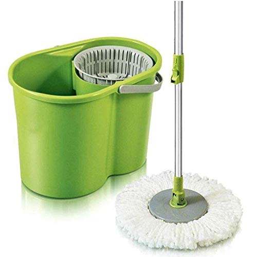 JFGCTYHXY Mopp-Set, Spin Mop und Eimer-Set Mikrofaser-Spinning-Eimer 360° drehbarer Bodenwischer Einfach for die Bodenreinigung in der Küche zu Hause von JFGCTYHXY