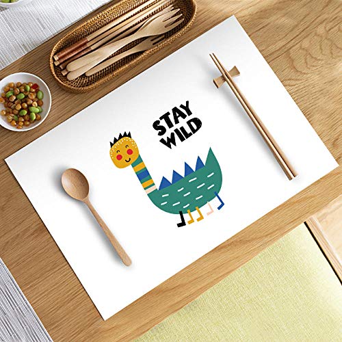 JFGCTYHXY Tassenuntersetzer, Geschmackloses wasserdichtes Tischset, Western-Tischset, Stoffuntersetzer, Student, PVC, Verbrühungsschutz, Wärmedämmung, Home-Yr9-1_35 x 45 cm(Yr9 10,30 * 40cm) von JFGCTYHXY