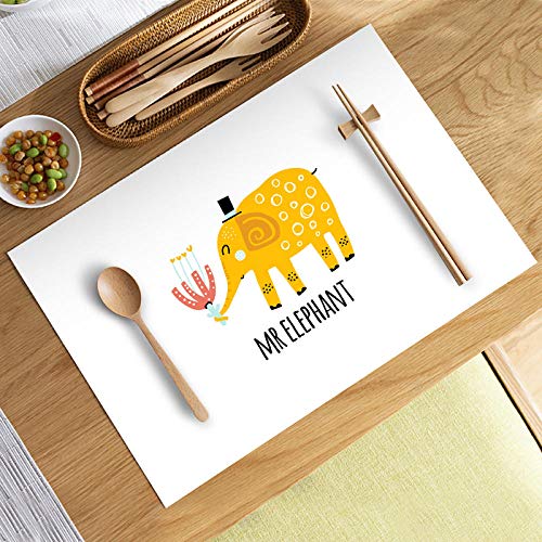 JFGCTYHXY Tassenuntersetzer, Geschmackloses wasserdichtes Tischset, Western-Tischset, Stoffuntersetzer, Student, PVC, Verbrühungsschutz, Wärmedämmung, Home-Yr9-1_35 x 45 cm(Yr9 3,30 * 40cm) von JFGCTYHXY