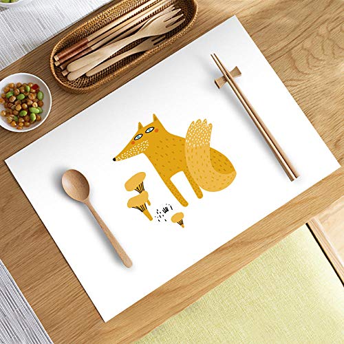 JFGCTYHXY Tassenuntersetzer, Geschmackloses wasserdichtes Tischset, Western-Tischset, Stoffuntersetzer, Student, PVC, Verbrühungsschutz, Wärmedämmung, Home-Yr9-1_35 x 45 cm(Yr9 7,30 * 40cm) von JFGCTYHXY