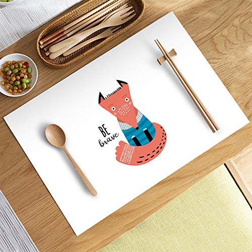 JFGCTYHXY Tassenuntersetzer, Geschmackloses wasserdichtes Tischset, Western-Tischset, Stoffuntersetzer, Student, PVC, Verbrühungsschutz, Wärmedämmung, Home-Yr9-1_35 x 45 cm(Yr9 8,30 * 40cm) von JFGCTYHXY