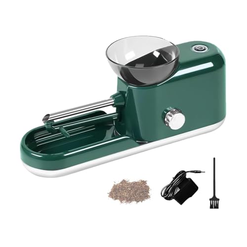 JFGCTYHXY Zigarettenrollmaschine, Tragbare Zigarettenmaschine, for den Haushalt, Automatischer Füller for vorgerollte Tüten for 6,5/8 mm Rauchpfeife,Grün(Green) von JFGCTYHXY