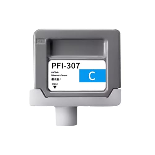 JFGIkLFD 330 ml PFI307 kompatible Tintenpatrone Volltinte Kompatibel mit IPF830 IPF840 IPF850 Pigmenttintenpatrone(PFI-307-C Dye) von JFGIkLFD