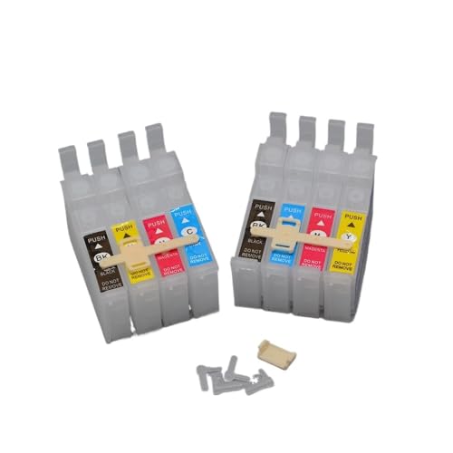 JFGIkLFD Kein Chip, kompatible Ciss-Tintenpatrone Kompatibel mit XP2101 WF 2851 WF 2861 WF 2860 XP2100 XP2200 WF 2850 WF 2830 WF2820 XP3100 XP3200 XP4200 Modelle(KYMC) von JFGIkLFD