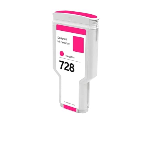 JFGIkLFD Kompatible 300-ml-Tintenpatrone Kompatibel mit DesignJet T730 T830-Modelle F9K17A F9K16A F9K15A F9J68A Vollständiger Tintenvorrat(1PC Magenta) von JFGIkLFD