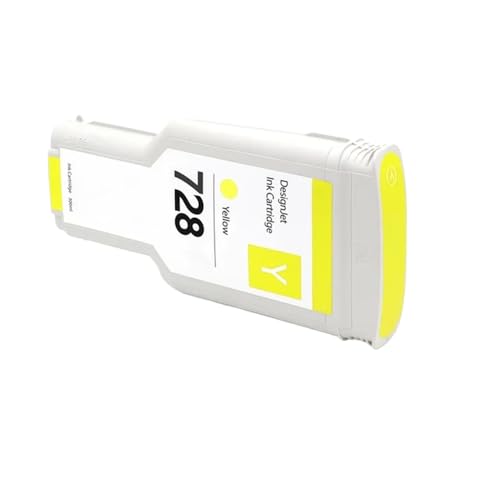 JFGIkLFD Kompatible 300-ml-Tintenpatrone Kompatibel mit DesignJet T730 T830-Modelle F9K17A F9K16A F9K15A F9J68A Vollständiger Tintenvorrat(1PC Yellow) von JFGIkLFD
