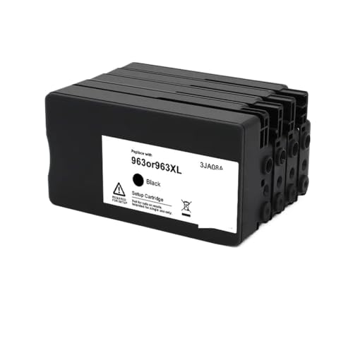 JFGIkLFD Kompatible 963 963XL Schwarze Tintenpatrone Kompatibel mit OfficeJet 9010 9012 9015 9018 9022 9023 9025 9026 9027 9028 9020 Drucker(1 Set(4 Colors)) von JFGIkLFD