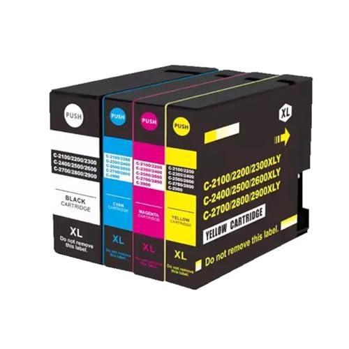 JFGIkLFD Kompatible Tintenpatrone 2700XL PGI2700 Kompatibel mit MAXIFY IB4070 IB4170 MB5070 MB5170 MB5370 MB5470 Drucker(ONE Set 4 PCS) von JFGIkLFD
