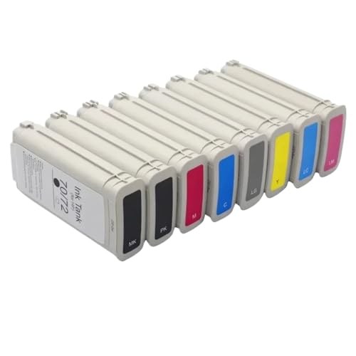 JFGIkLFD Kompatible Tintenpatrone Kompatibel mit 70 HP70 Vollpigmenttinte Kompatibel mit Designjet Z2100 Z3100 Z3200 Z5200 Z5400 Drucker(70 GE-Pigment) von JFGIkLFD