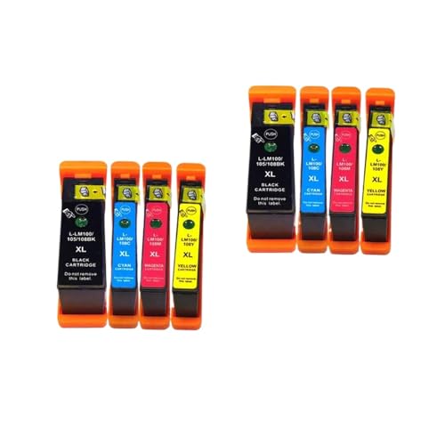 JFGIkLFD Kompatible Tintenpatrone Kompatibel mit LM100 LM105 LM108 Kompatibel mit S301 S302 S305 S405 S409 S505 S605 S308 S408 S508 S608 815 816(2 Sets) von JFGIkLFD