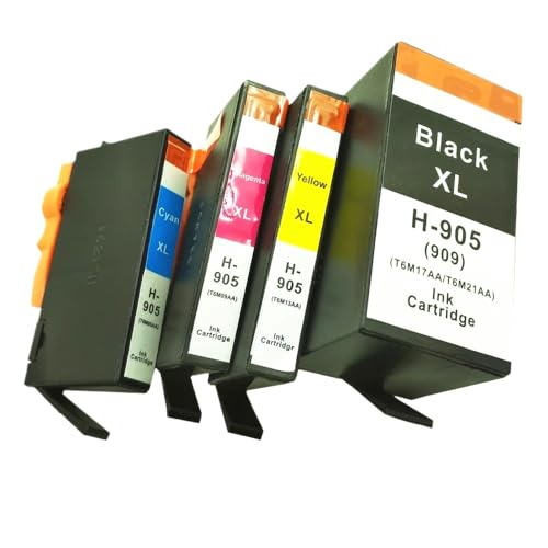JFGIkLFD Kompatibles Tintenpatronenset Kompatibel mit 905 905XL zur Verwendung in OfficeJet Pro 6950 6960 6970 6956 All-in-One-Druckern(2 Sets (8 PCS)) von JFGIkLFD