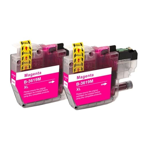 JFGIkLFD LC3619 LC3619XL Ersatz-Tintenpatrone, kompatibel mit MFC-J2330DW MFC-J2730DW MFC-J3530DW MFC-J3930DW Druckern(2PCS Magenta) von JFGIkLFD