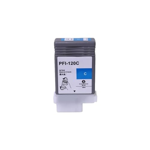 JFGIkLFD PFI-120 Tintenpatrone mit Chip und Pigmenttinte, kompatibel mit TM-200 TM-205 TM-300, 130 ml pro PC(1PC C) von JFGIkLFD