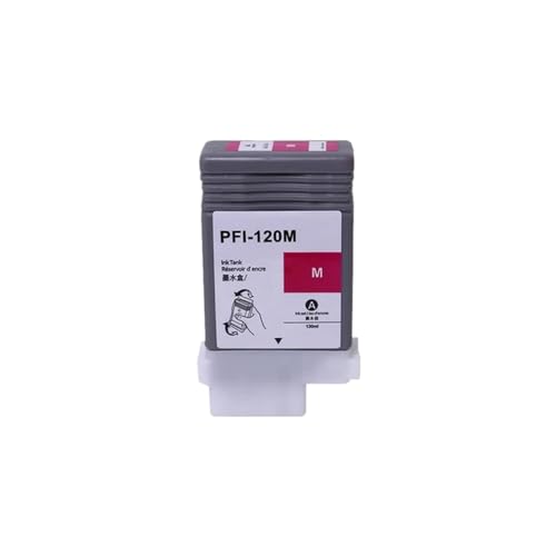 JFGIkLFD PFI-120 Tintenpatrone mit Chip und Pigmenttinte, kompatibel mit TM-200 TM-205 TM-300, 130 ml pro PC(1PC M) von JFGIkLFD