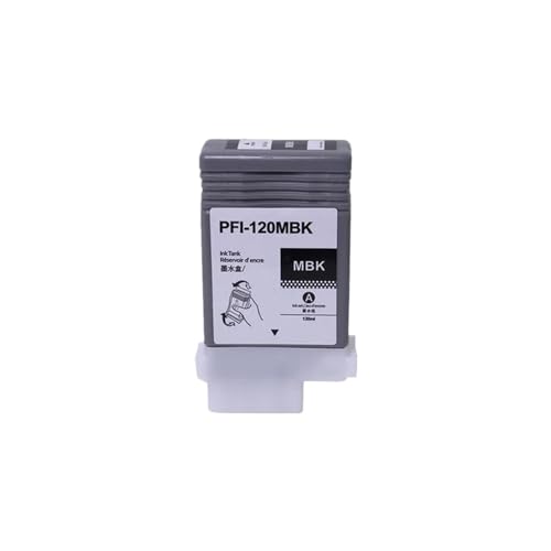 JFGIkLFD PFI-120 Tintenpatrone mit Chip und Pigmenttinte, kompatibel mit TM-200 TM-205 TM-300, 130 ml pro PC(1PC MBK) von JFGIkLFD