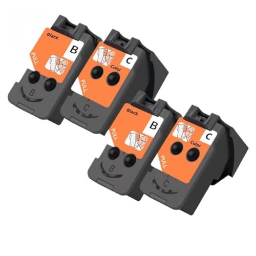 JFGIkLFD Recycelter Druckkopf QY6 8001 8017, kompatibel mit CA91 CA92 G1100 G1110 G2100 G2110 G3100 G3110 G4100 G4110 Patronen(2Black 2Color) von JFGIkLFD