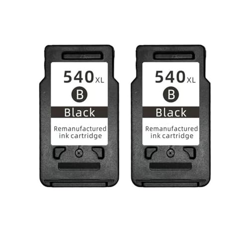 JFGIkLFD Tintenpatrone PG-540 CL-541 kompatibel mit Druckern MG2250 MG3150 TS5151 TS5150 MG4250 MG3650 MG4200(2 Black) von JFGIkLFD