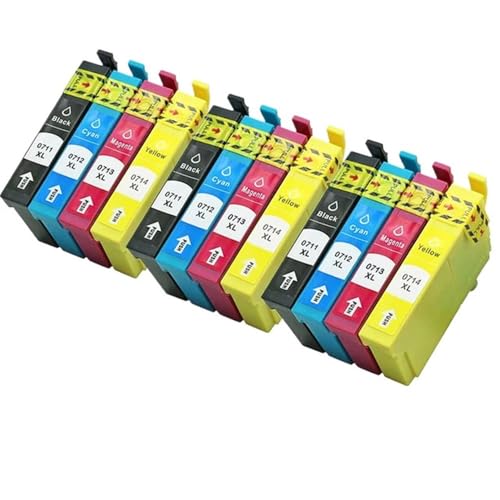 Tintenpatrone kompatibel mit Stylus DX4000 DX4050 DX4400 DX5000 DX4450 DX5050 DX6000 DX6050 SX110 SX215 Modelle T0711 T0712 T0713 T0714(3Set) von JFGIkLFD